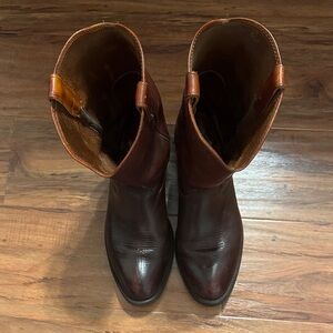 Double H Rich Brown Leather Boots